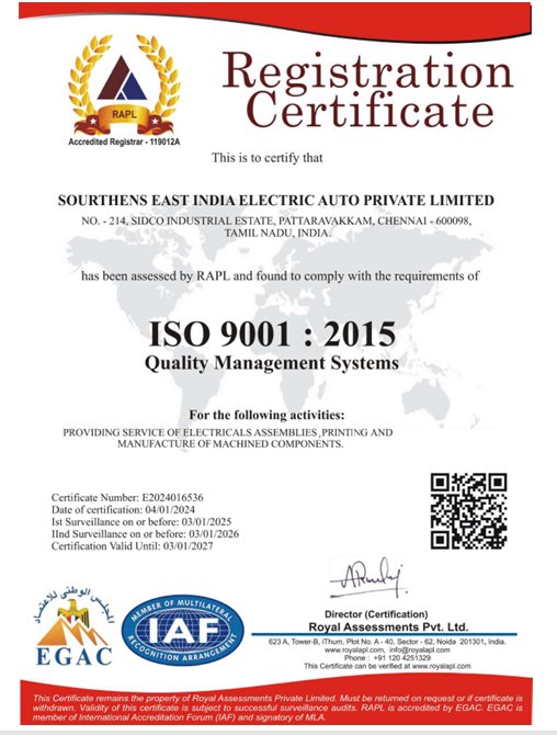 ISO Certificate